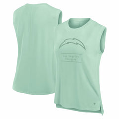 Los Angeles Chargers Women's Studio Embrace Tank Top - Mint Tops