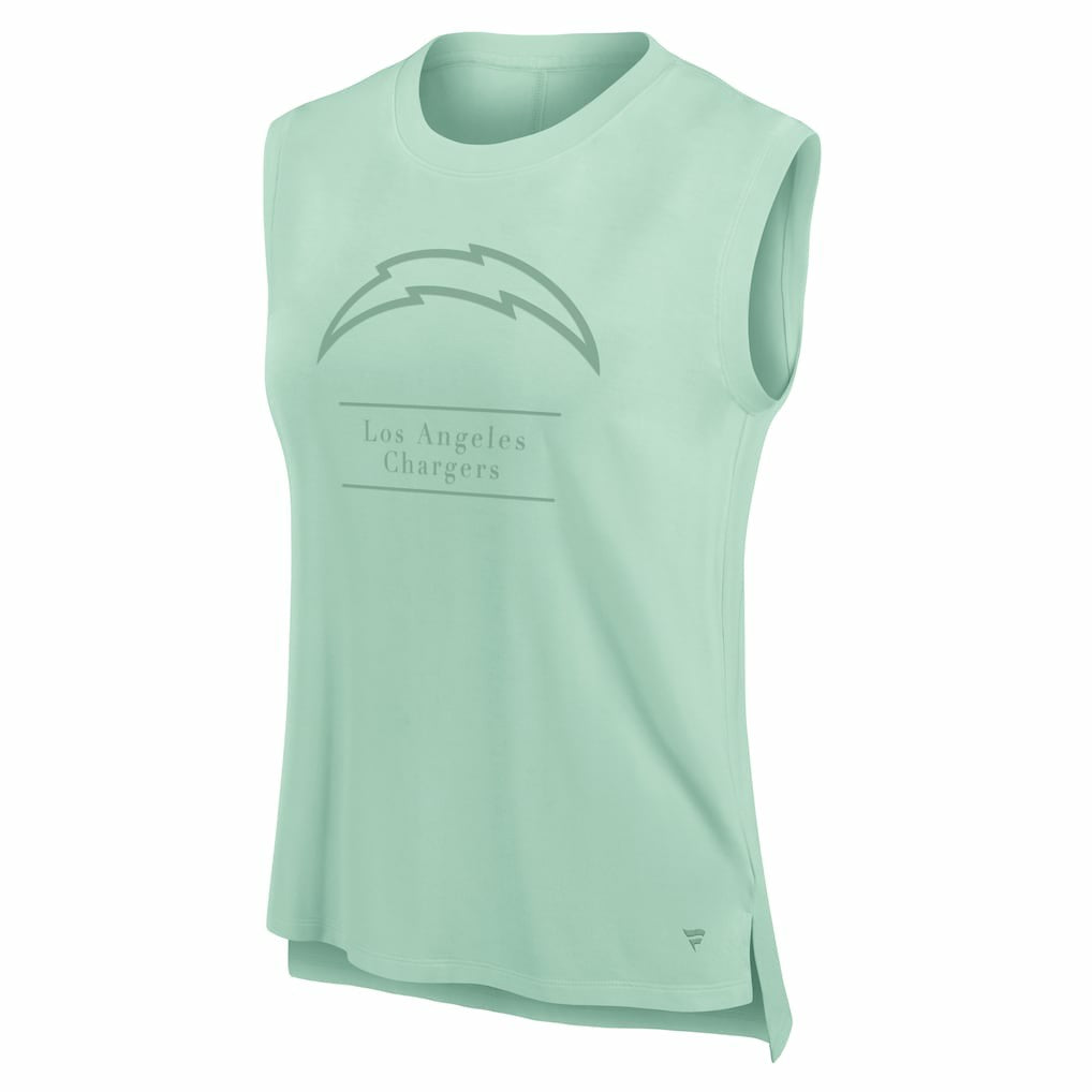 Los Angeles Chargers Women's Studio Embrace Tank Top - Mint Tops