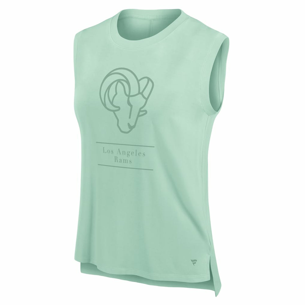 Los Angeles Rams Women's Studio Embrace Tank Top - Mint Tops