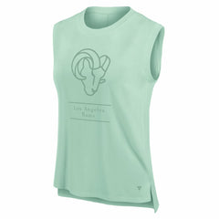 Los Angeles Rams Women's Studio Embrace Tank Top - Mint Tops