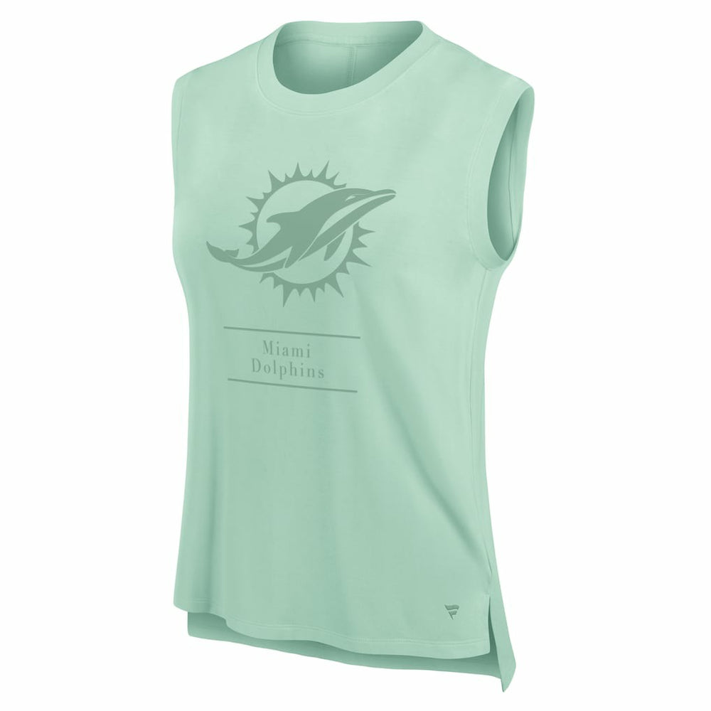 Miami Dolphins Women's Studio Embrace Tank Top - Mint Tops