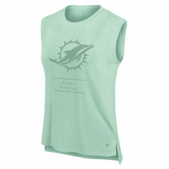 Miami Dolphins Women's Studio Embrace Tank Top - Mint Tops