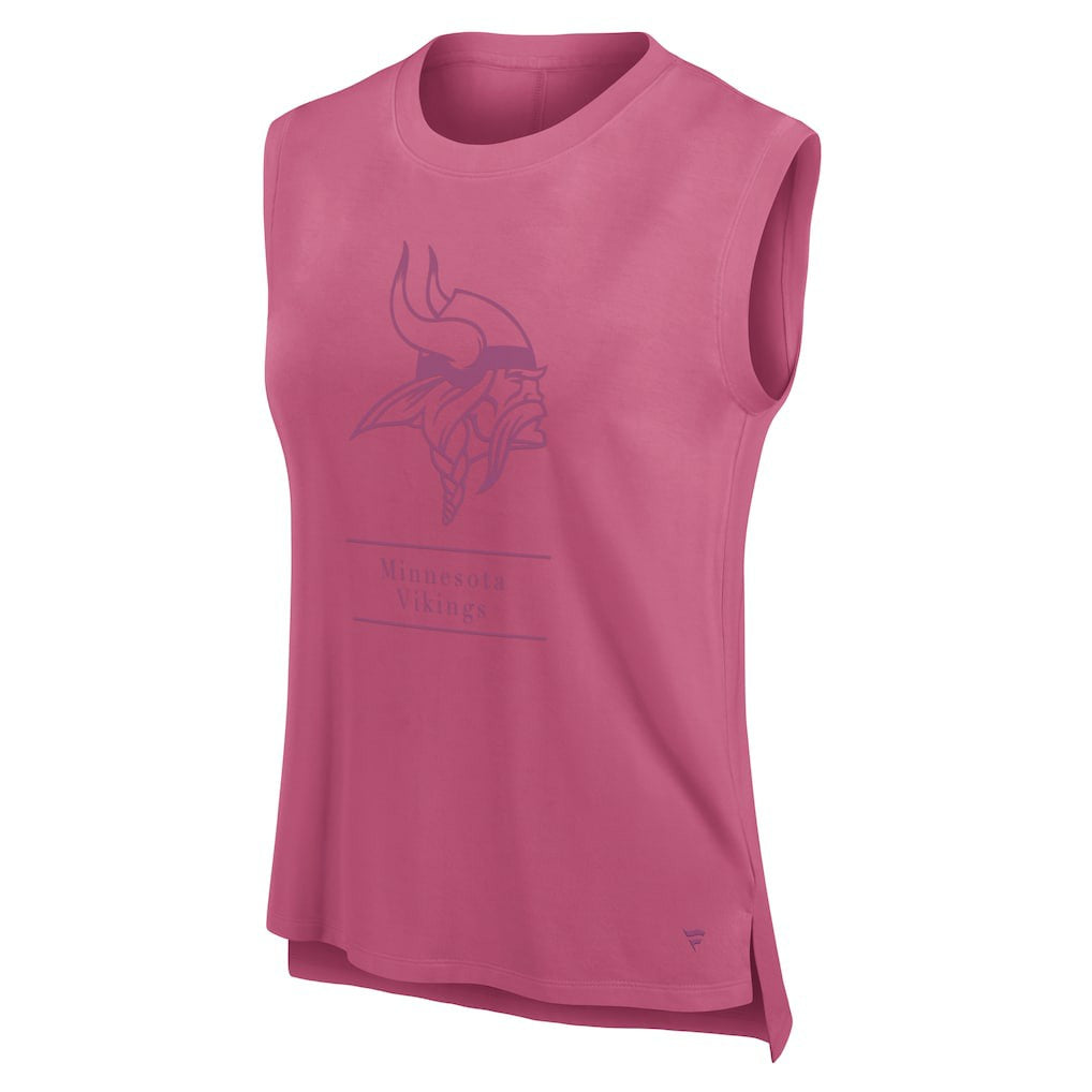 Minnesota Vikings Women's Studio Embrace Tank Top - Pink Tops