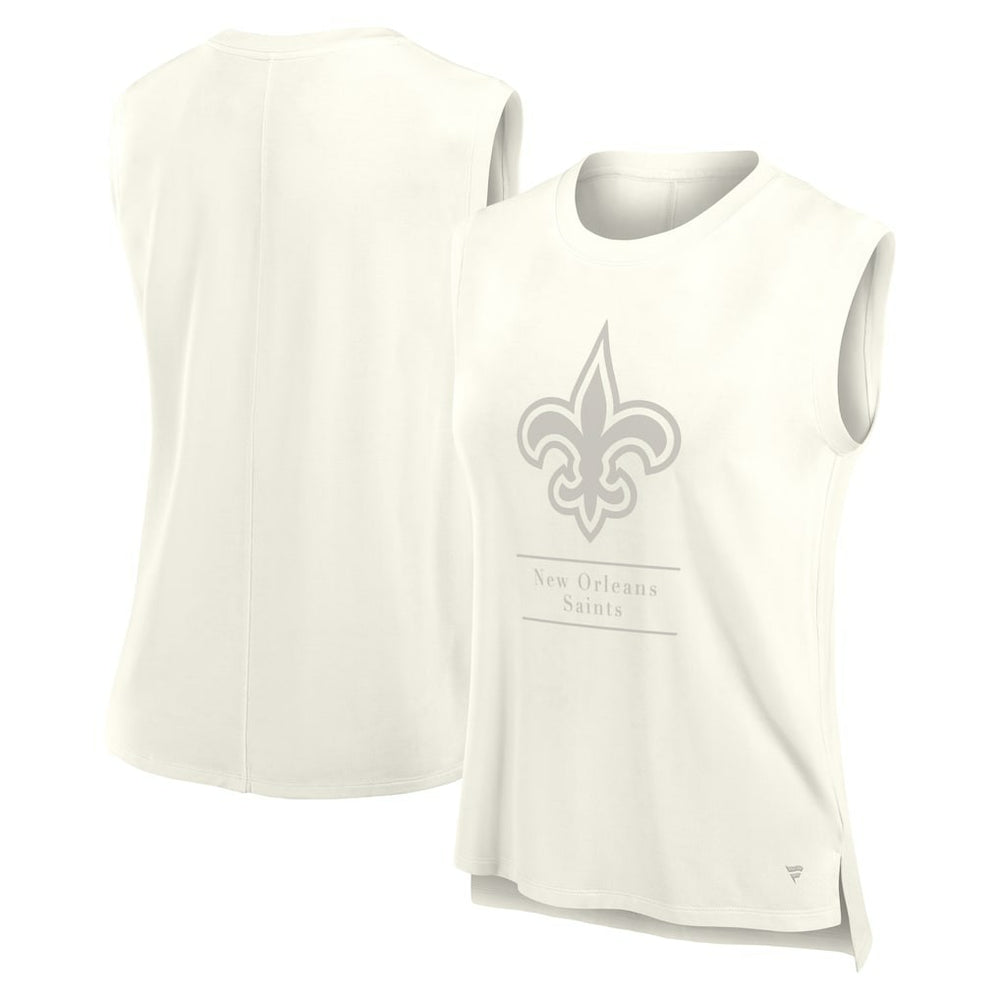 New Orleans Saints Women's Studio Embrace Tank Top - Cream Tops
