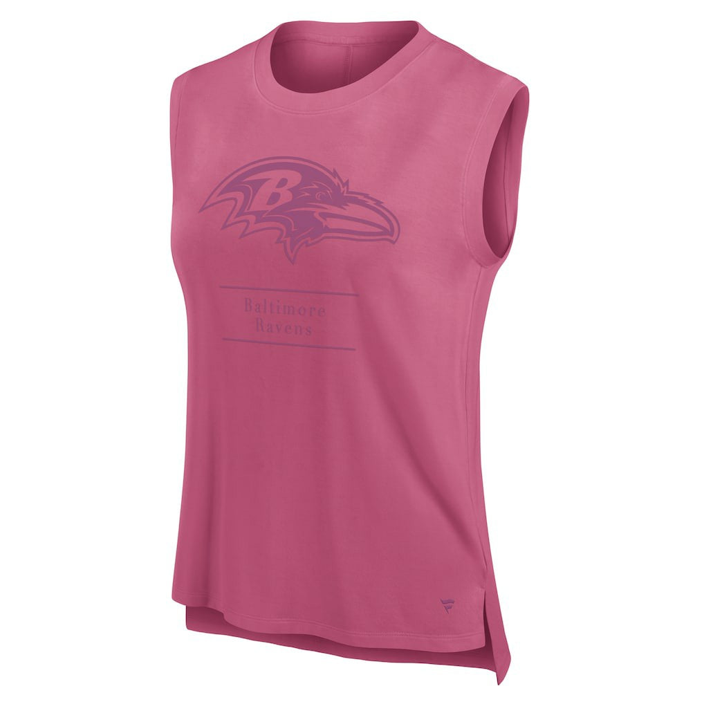 Baltimore Ravens Women's Studio Embrace Tank Top - Pink Tops