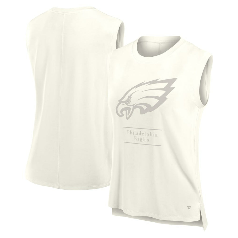 Philadelphia Eagles Women's Studio Embrace Tank Top - Cream Tops