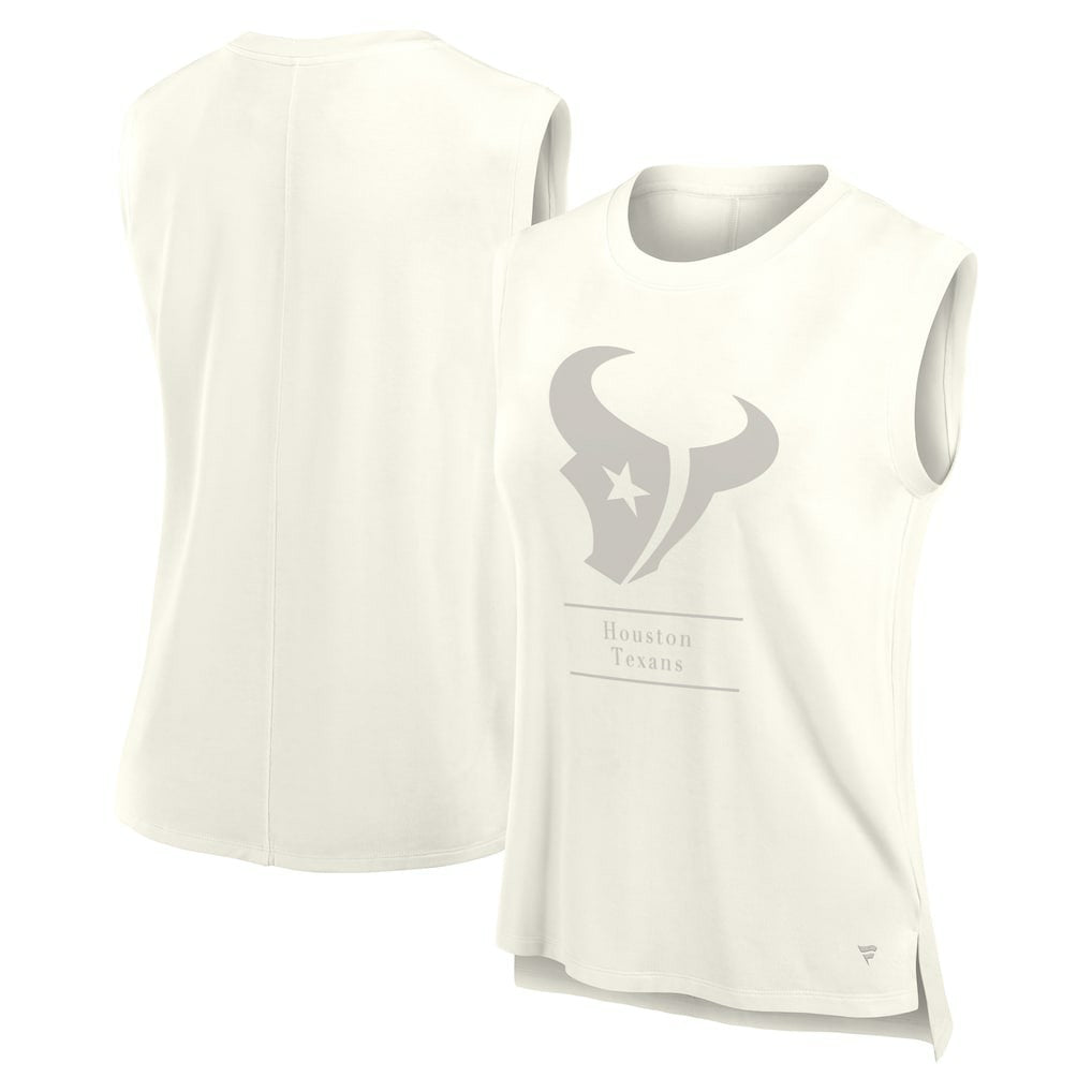 Houston Texans Women's Studio Embrace Tank Top - Cream Tops