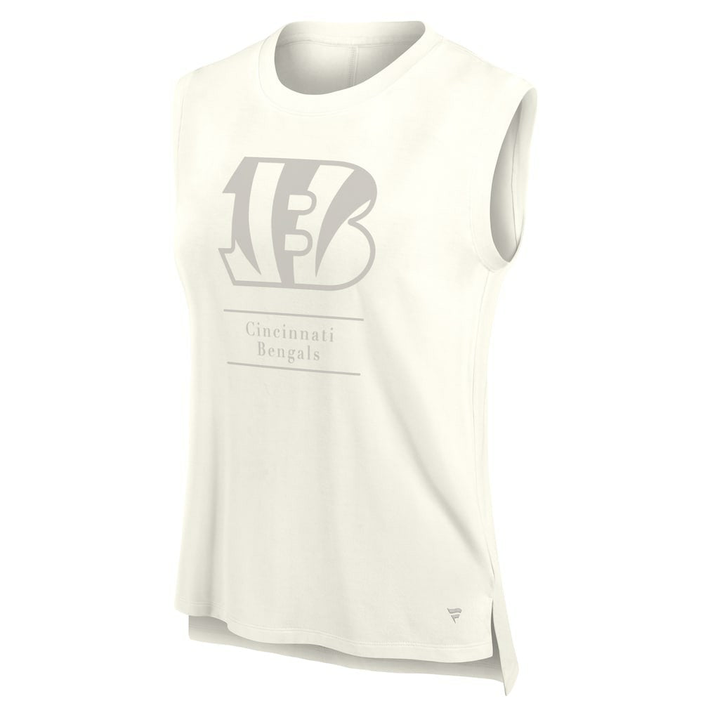 Cincinnati Bengals Women's Studio Embrace Tank Top - Cream Tops