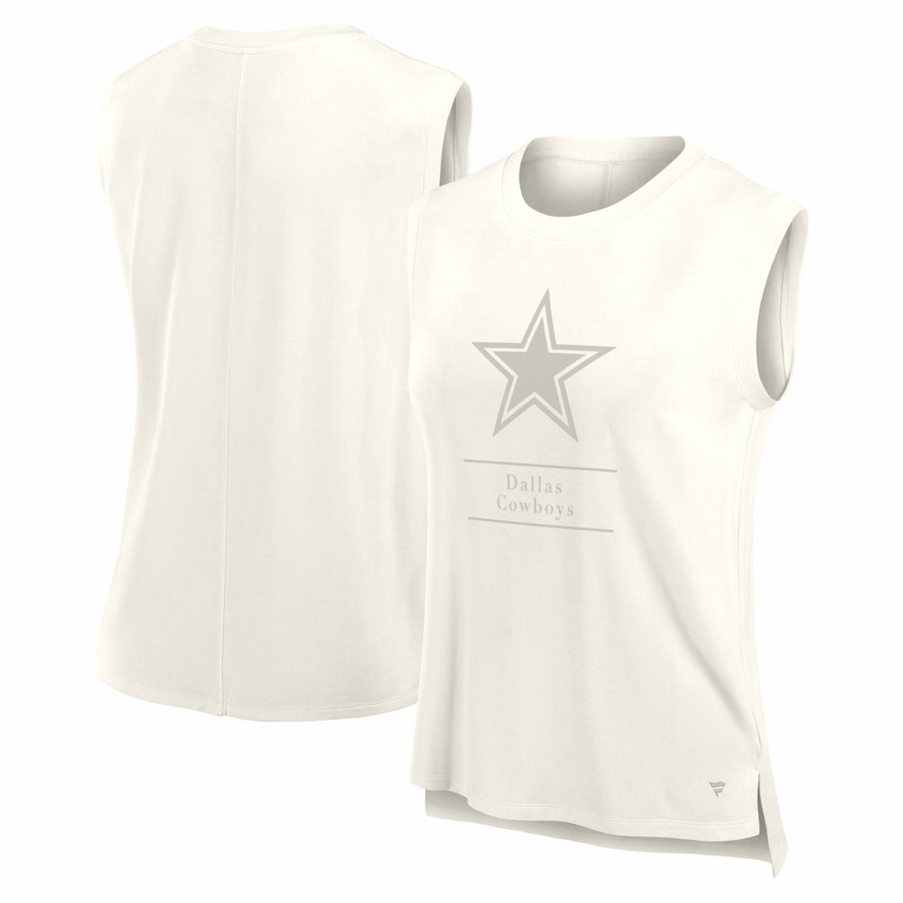Dallas Cowboys Women's Studio Embrace Tank Top - Cream Tops