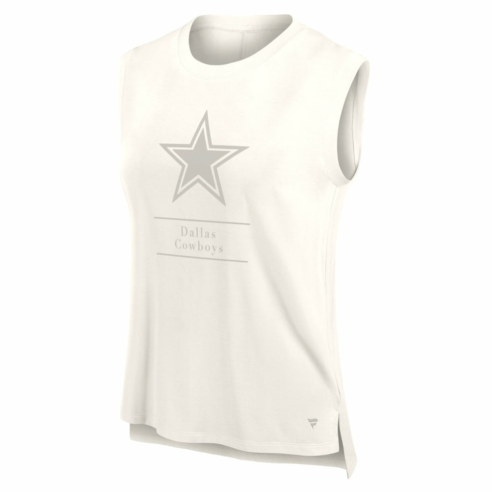 Dallas Cowboys Women's Studio Embrace Tank Top - Cream Tops