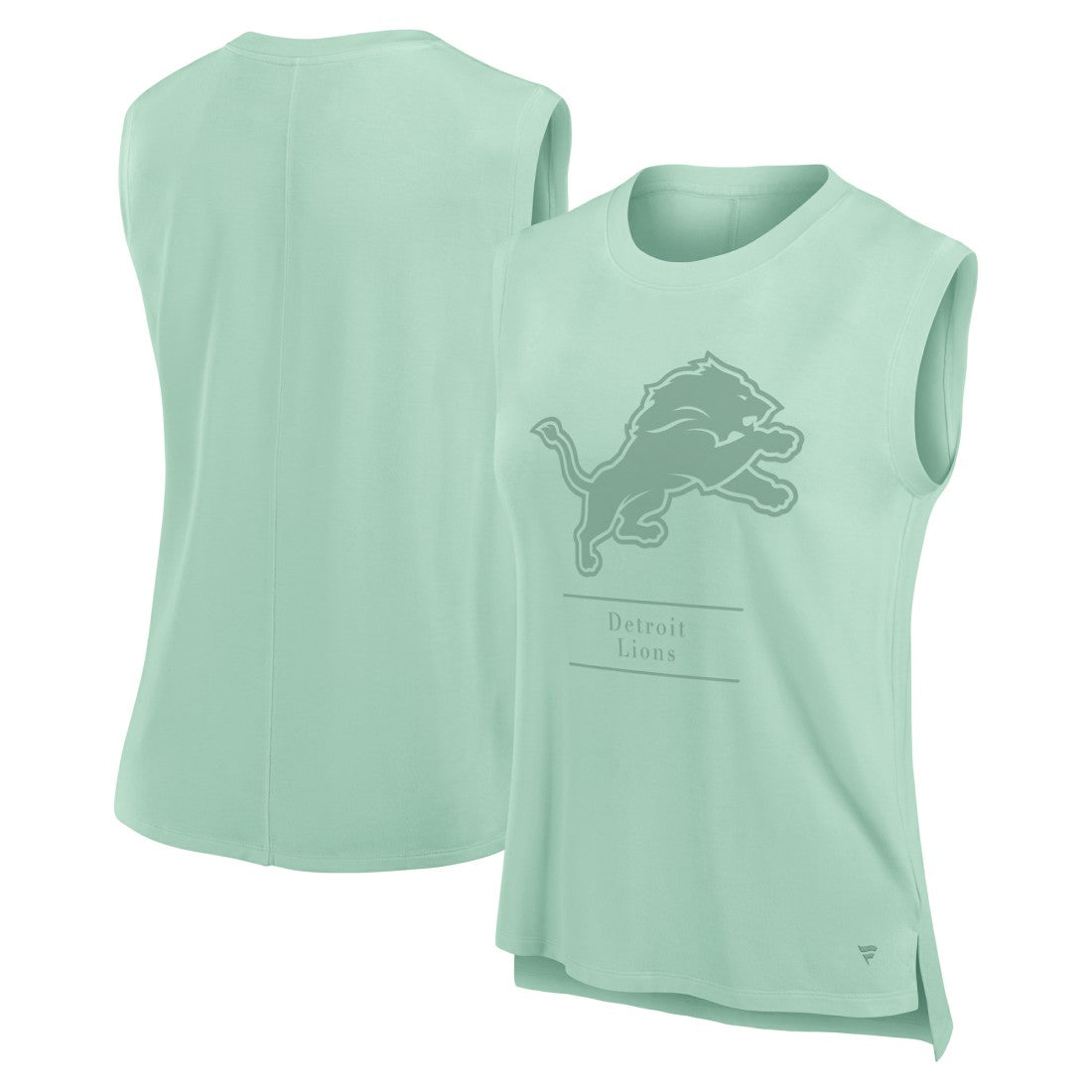Detroit Lions Women's Studio Embrace Tank Top - Mint Tops