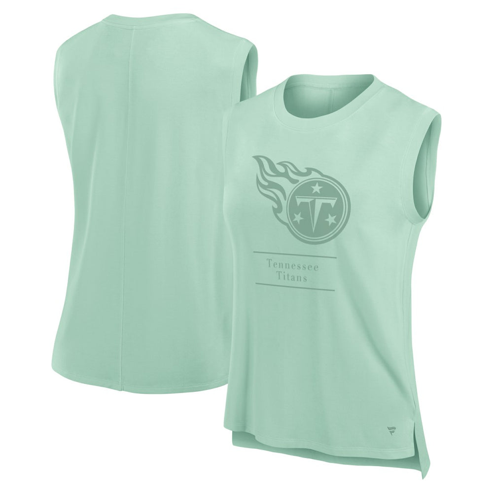 Tennessee Titans Women's Studio Embrace Tank Top - Mint Tops
