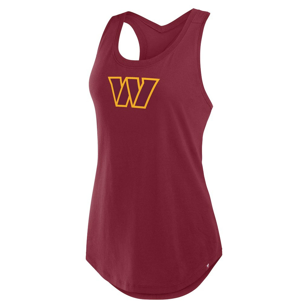 Washington Commanders Women's Iron Fan Tank Top - Burgundy Tops