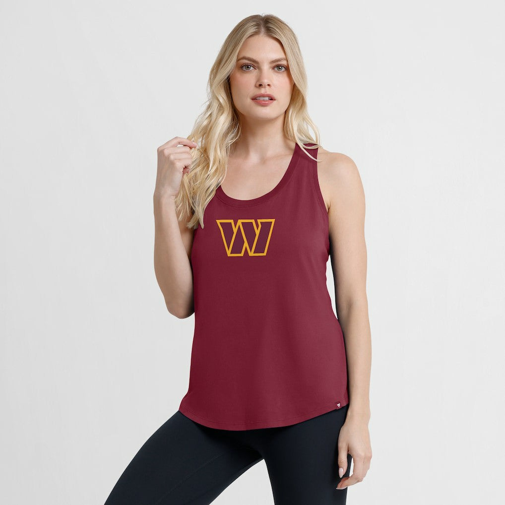 Washington Commanders Women's Iron Fan Tank Top - Burgundy Tops