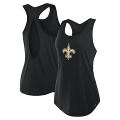 New Orleans Saints Women's Iron Fan Tank Top - Black Tops