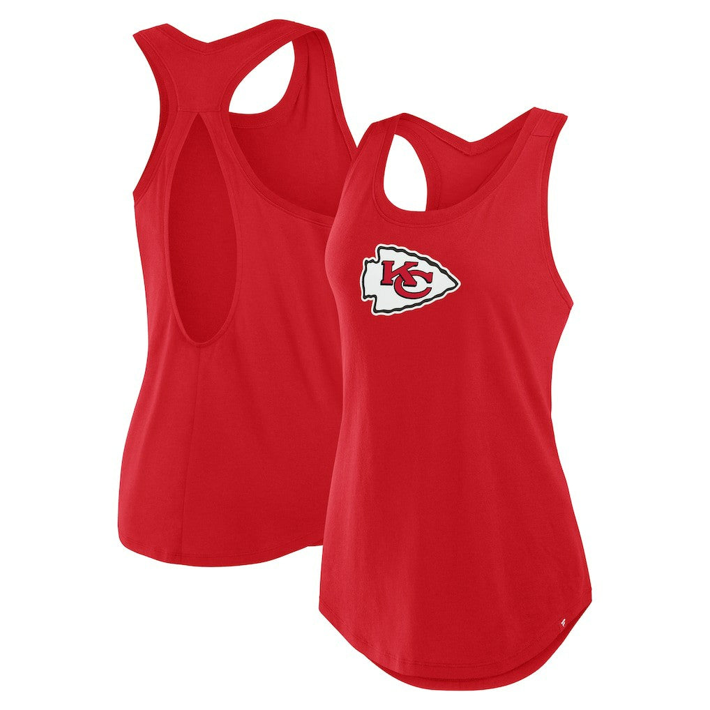 Kansas City Chiefs Women's Iron Fan Tank Top - Red Tops