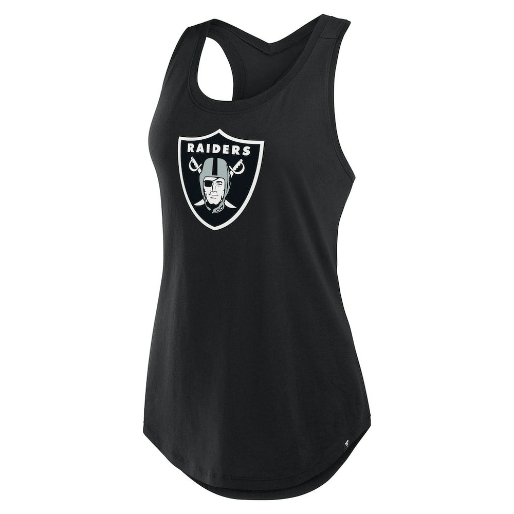 Las Vegas Raiders Women's Iron Fan Tank Top - Black Tops