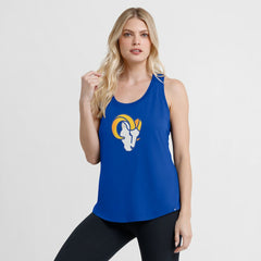 Los Angeles Rams Women's Iron Fan Tank Top - Royal Tops