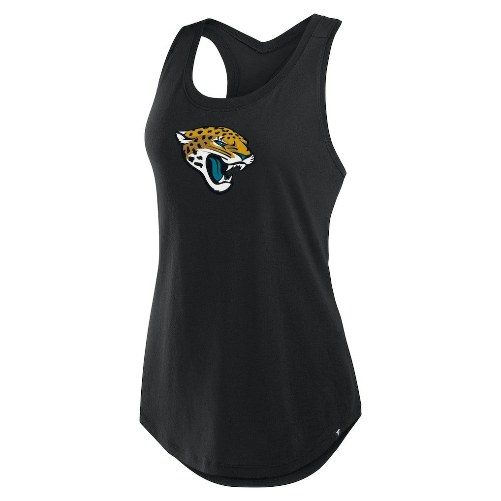 Jacksonville Jaguars Women's Iron Fan Tank Top - Black Tops