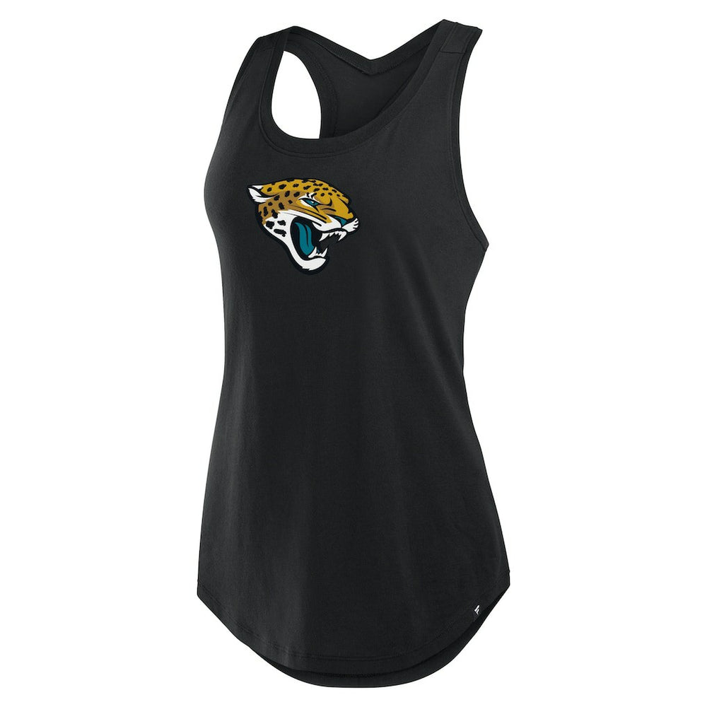 Jacksonville Jaguars Women's Iron Fan Tank Top - Black Tops