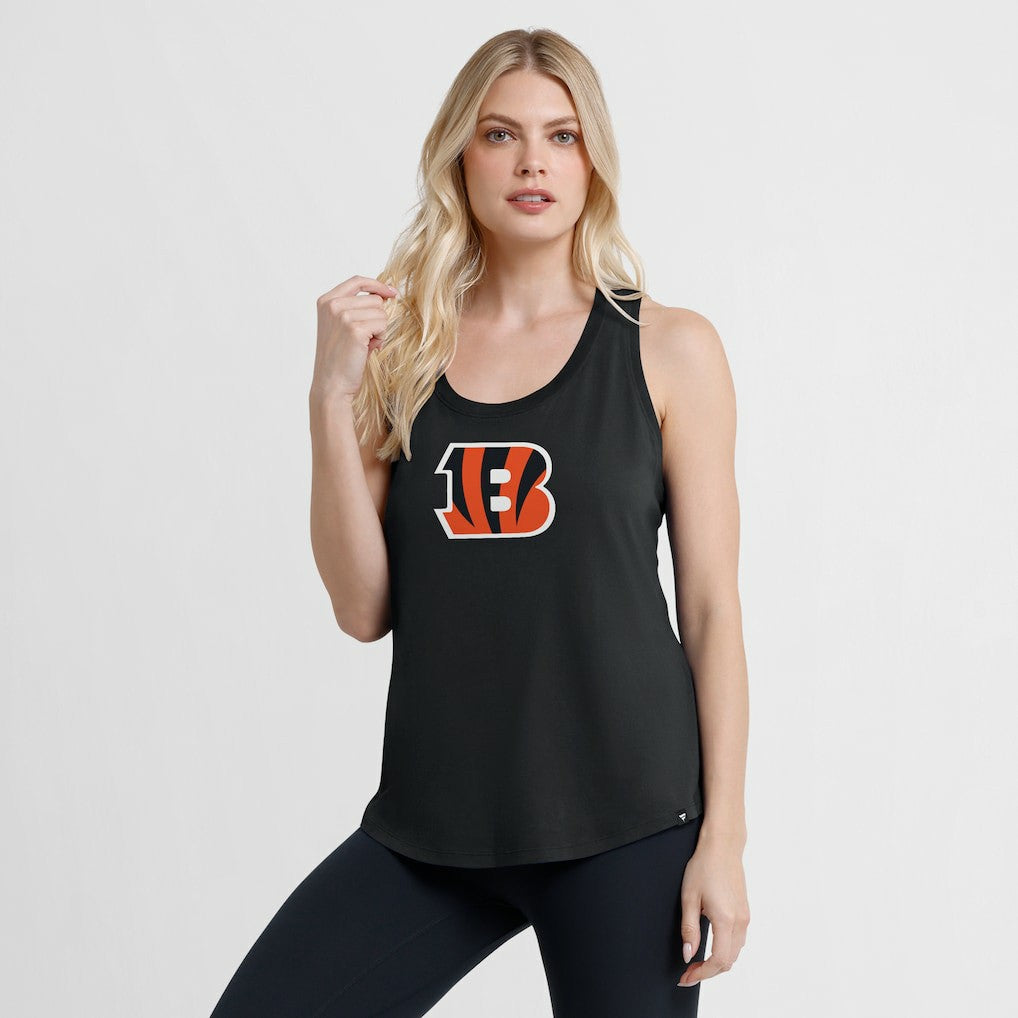Cincinnati Bengals Women's Iron Fan Tank Top - Black Tops