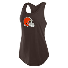 Cleveland Browns Women's Iron Fan Tank Top - Brown Tops