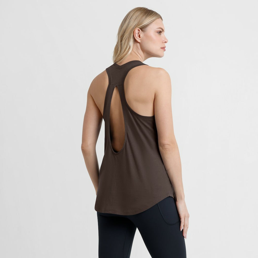 Cleveland Browns Women's Iron Fan Tank Top - Brown Tops