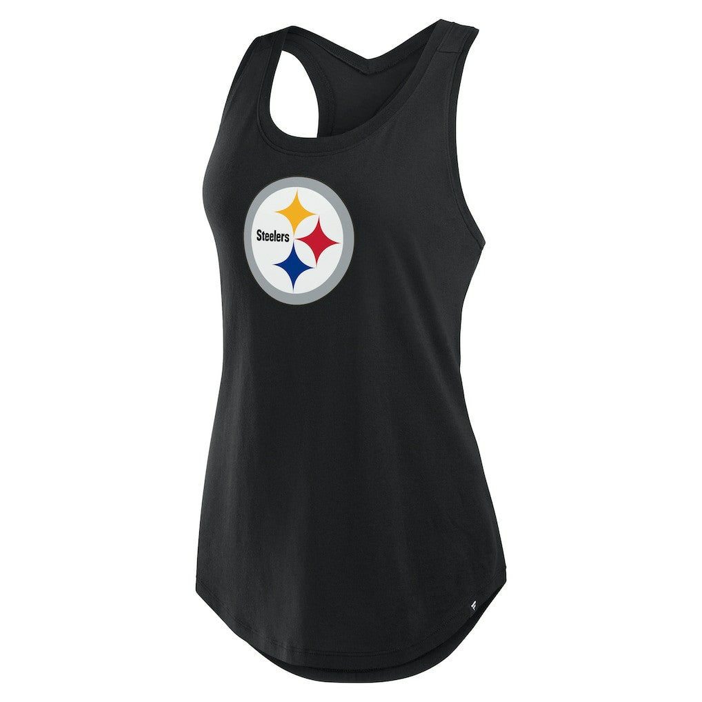 Pittsburgh Steelers Women's Iron Fan Tank Top - Black Tops