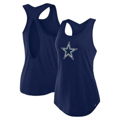 Dallas Cowboys Women's Iron Fan Tank Top - Navy Tops
