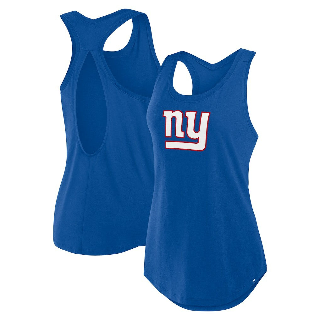 New York Giants Women's Iron Fan Tank Top - Royal Tops