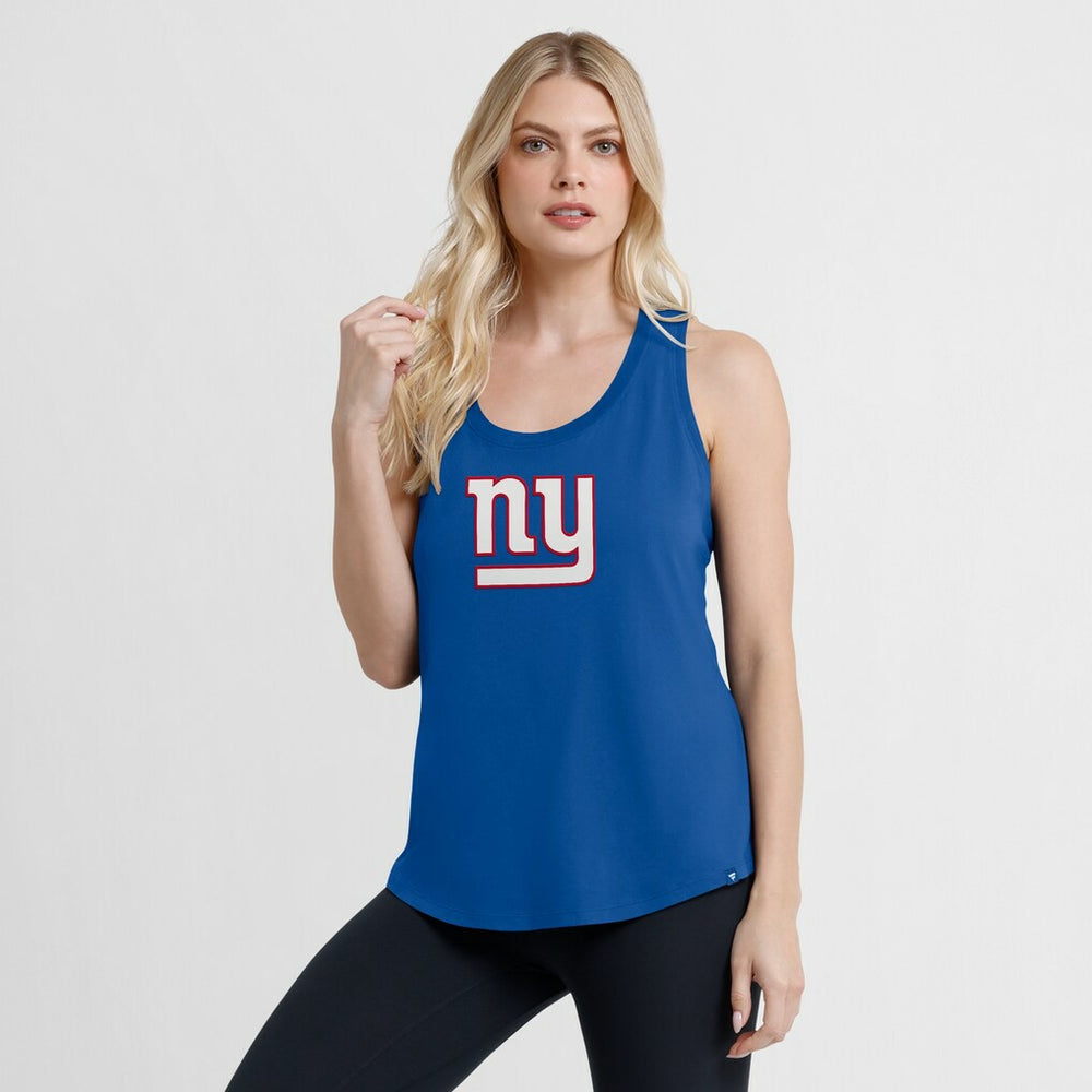 New York Giants Women's Iron Fan Tank Top - Royal Tops