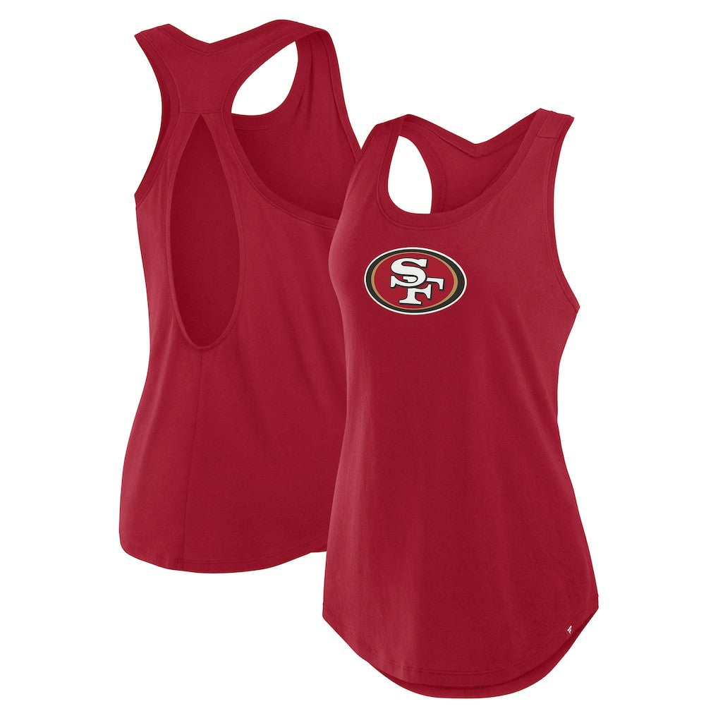 San Francisco 49ers Women's Iron Fan Tank Top - Scarlet Tops