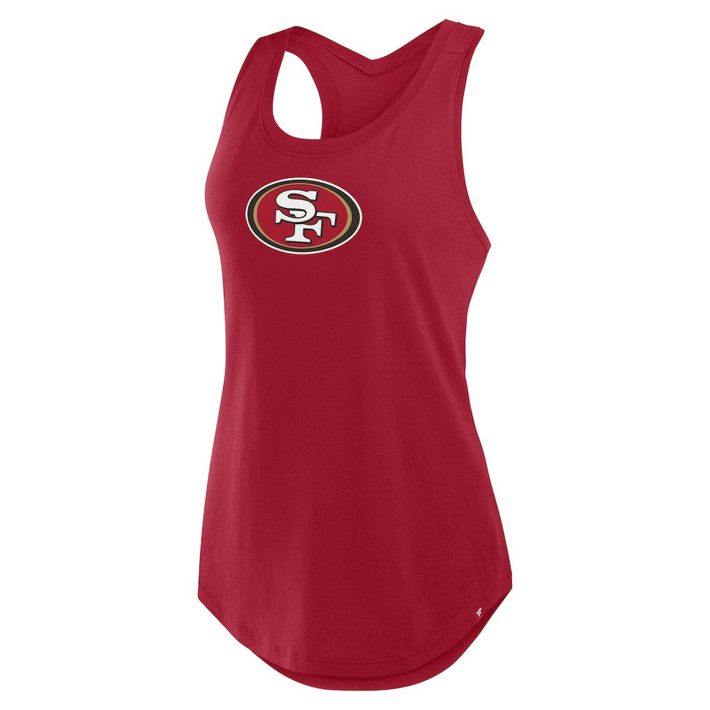 San Francisco 49ers Women's Iron Fan Tank Top - Scarlet Tops