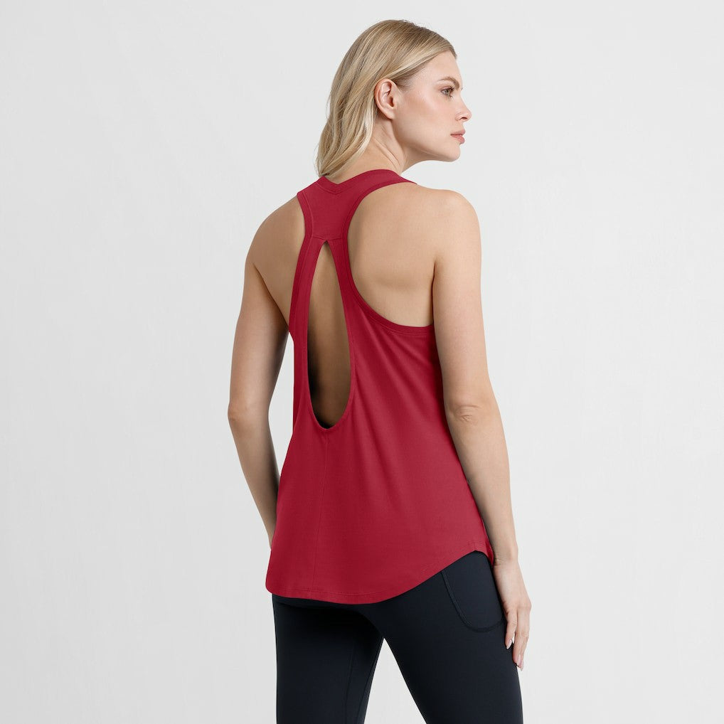 San Francisco 49ers Women's Iron Fan Tank Top - Scarlet Tops