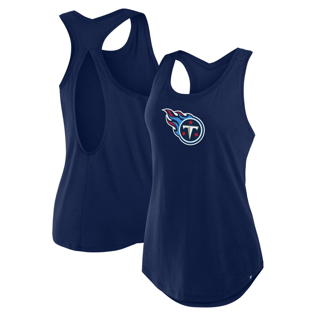 Tennessee Titans Women's Iron Fan Tank Top - Navy Tops