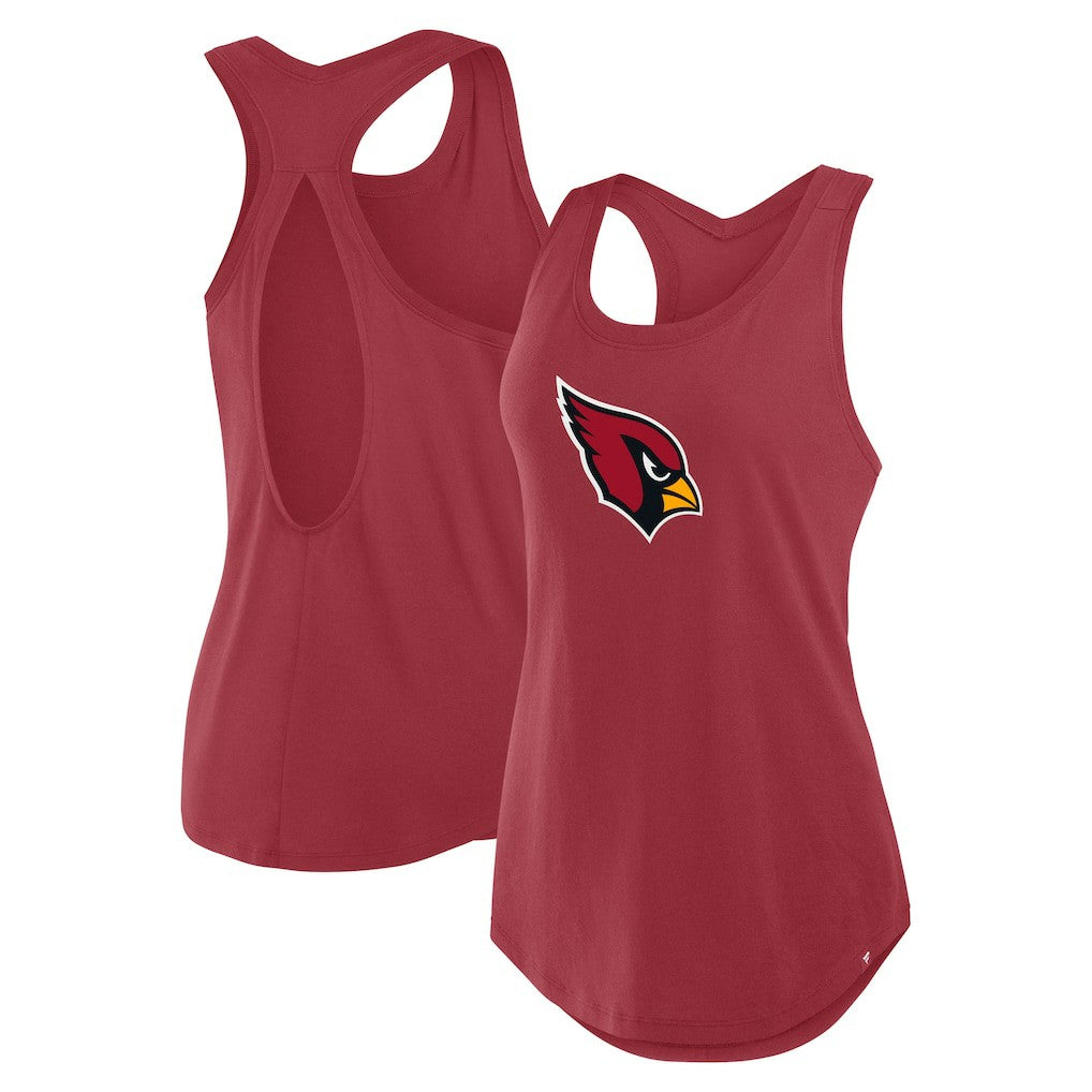 Arizona Cardinals Women's Iron Fan Tank Top - Cardinal Tops