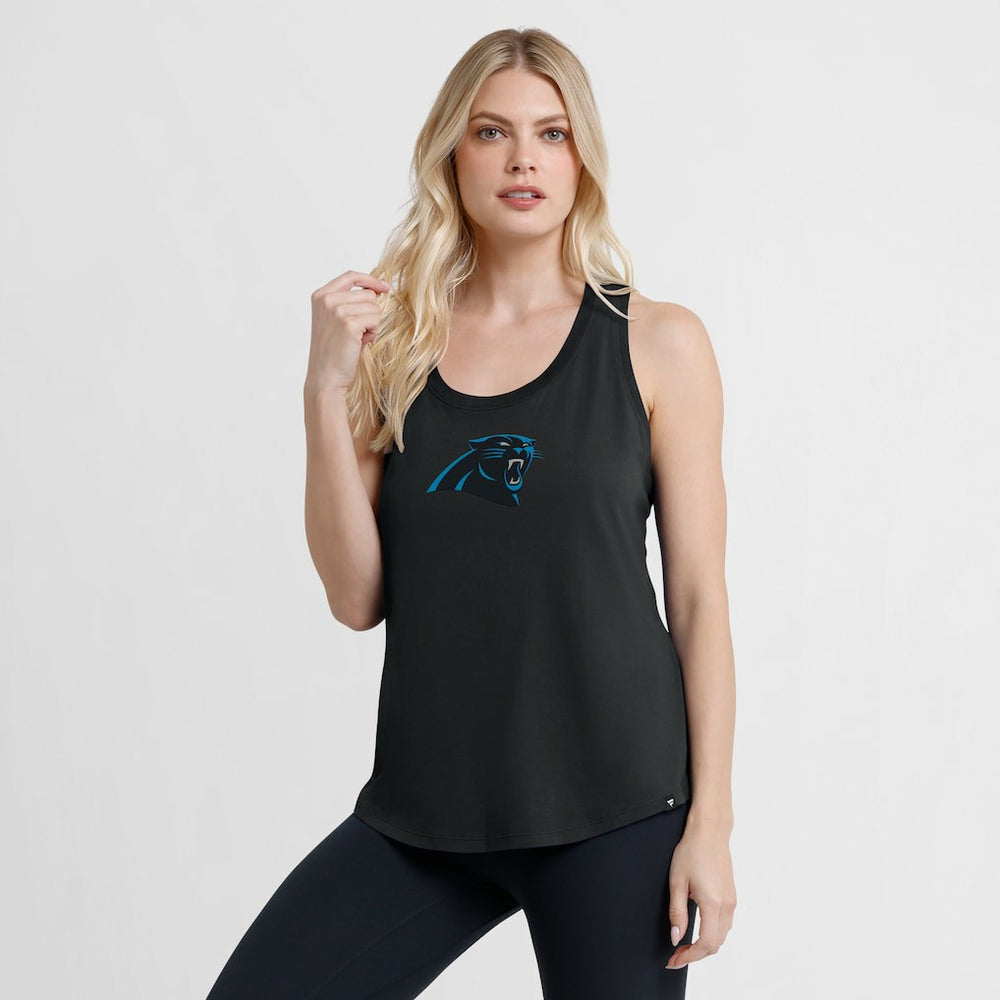 Carolina Panthers Women's Iron Fan Tank Top - Black Tops