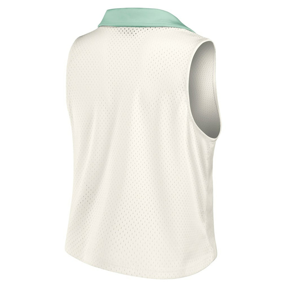Dallas Cowboys Women's Studio Wellness V-Neck Tank Top - Cream Tops