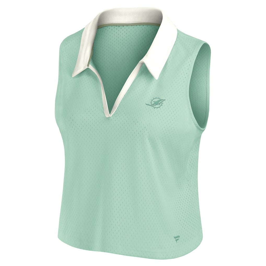 Miami Dolphins Women's Studio Wellness V-Neck Tank Top - Mint Tops