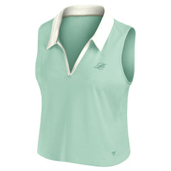 Miami Dolphins Women's Studio Wellness V-Neck Tank Top - Mint Tops