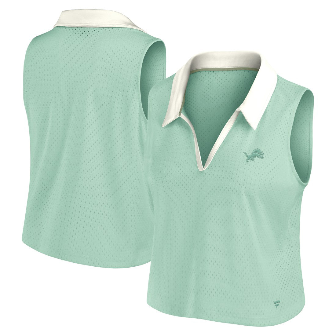 Detroit Lions Women's Studio Wellness V-Neck Tank Top - Mint Tops