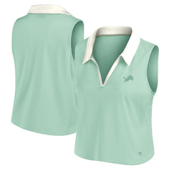 Detroit Lions Women's Studio Wellness V-Neck Tank Top - Mint Tops