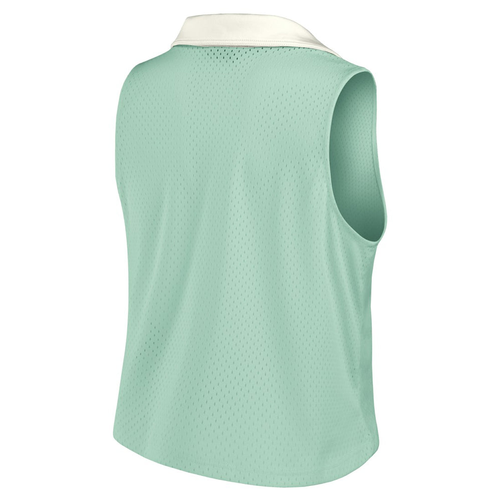 Detroit Lions Women's Studio Wellness V-Neck Tank Top - Mint Tops