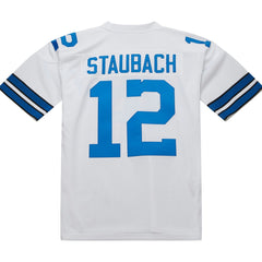 Roger Staubach Dallas Cowboys 1975 Authentic Throwback Retired Player Jersey - White Jerseys