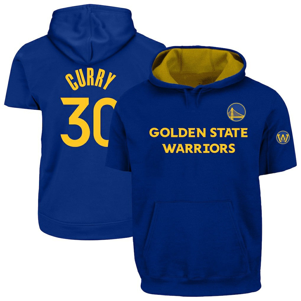 Stephen Curry Golden State Warriors Big & Tall Short Sleeve Hoodie Royal - Fanatics