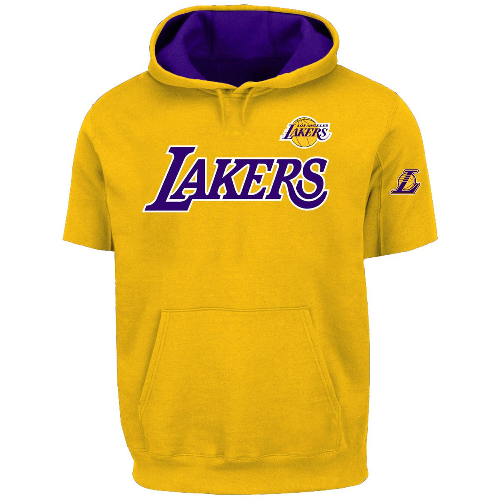 LeBron James Los Angeles Lakers Big & Tall Short Sleeve Hoodie Gold - Fanatics