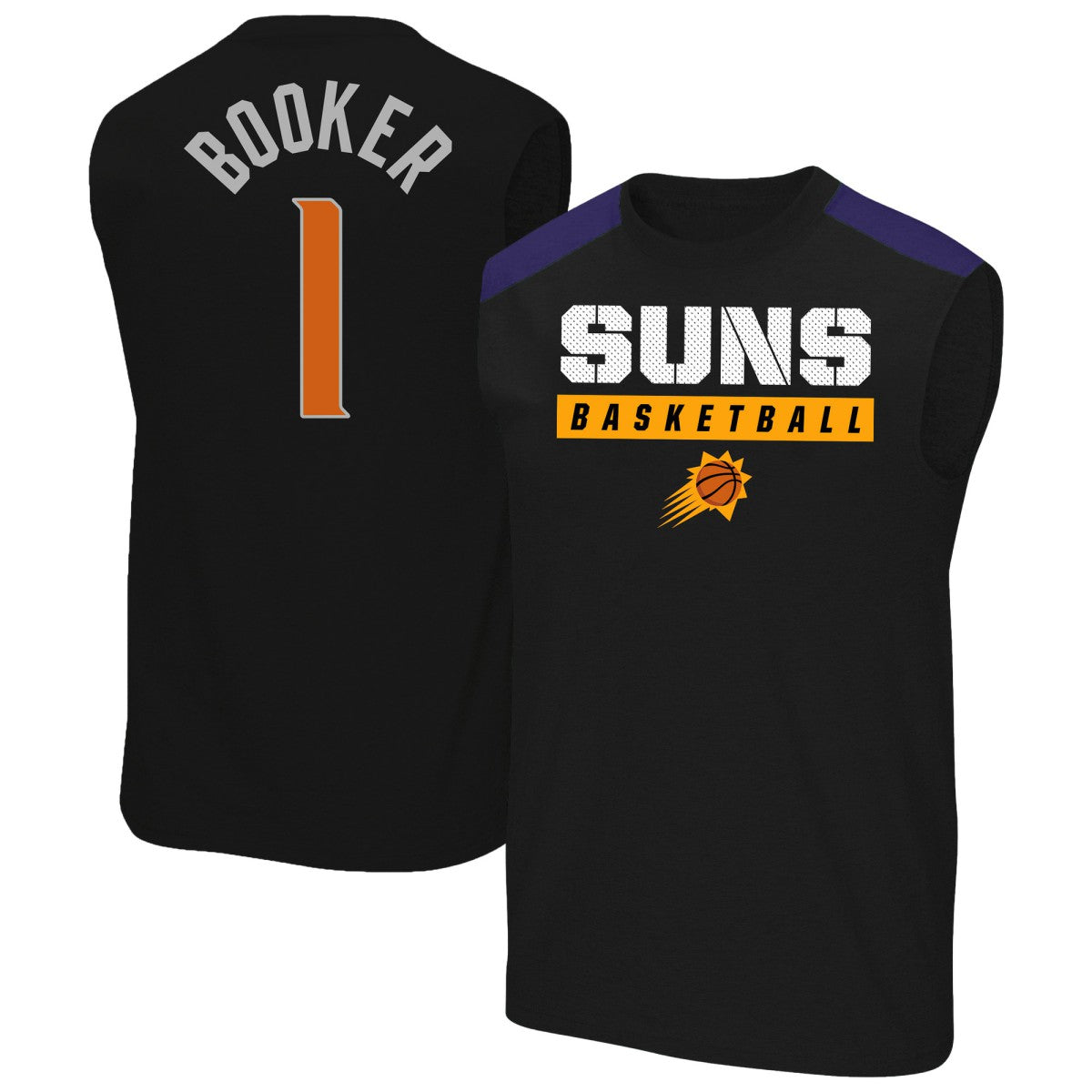 Devin Booker Phoenix Suns Profile Big & Tall Player Muscle Tank Black outlet