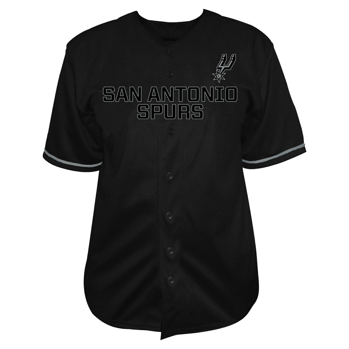 Victor Wembanyama San Antonio Spurs Profile Big & Tall Name & Number Button-Up Jersey Black outlet