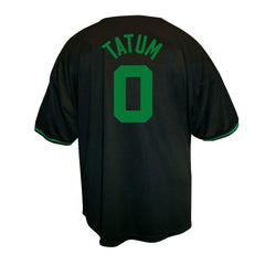 Jayson Tatum Boston Celtics Profile Big & Tall Name & Number Button-Up Jersey Black outlet