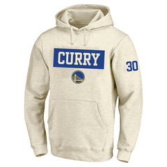 Stephen Curry Golden State Warriors Profile Big & Tall Player Double Face Tri-Blend Pullover Hoodie Cream
